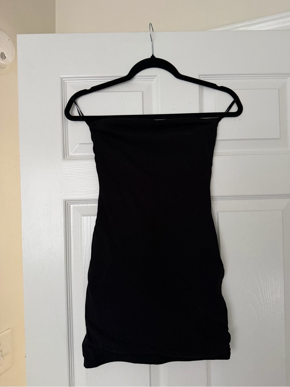 Aritzia Black Strapless Mini Dress
